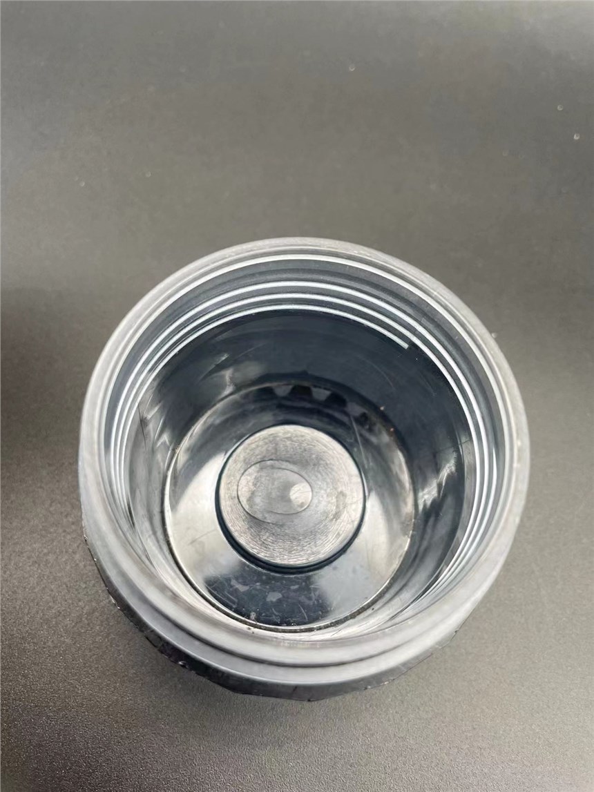 嘉興模具塑料廠 凈水器外殼配件  藍色瓶蓋 透明塑料殼定做